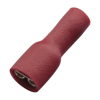 Teljesen szigetelt piros saru  0,5-1,0 / 4,8x0,5 Nylon