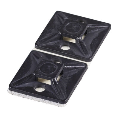 Haupa öntapadós kötegelőrögzítő tappancsok, fekete, 28×28 100 db / csomag