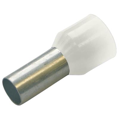 Haupa érvéghüvely színsorozat I (francia), fehér, 0,5 mm / 8 mm - 100 db / cs